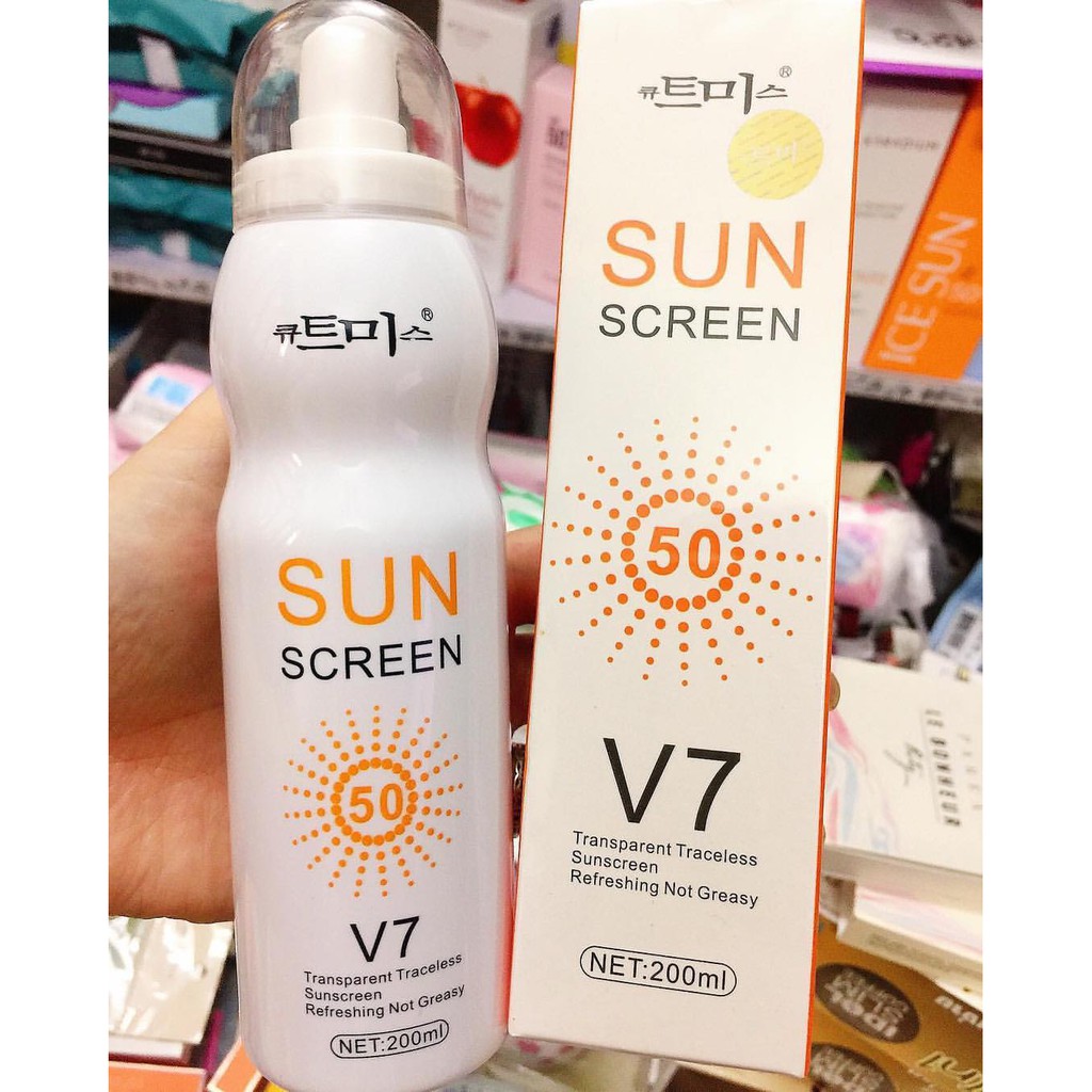 Xịt Chống Nắng Sun Screen V7 Magic Flowers