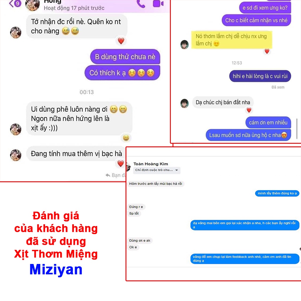 Xịt thơm miệng loại bỏ hơi thở mùi Miziyan giữ mùi lâu không chứa cồn - Sarah Beaute
