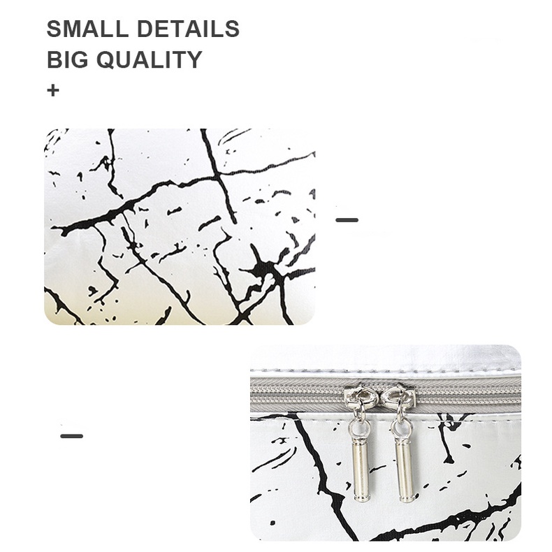 Hộp Đựng Mỹ Phẩm Mực In Màu Bạc Di Động Tiện Dụng Mang Theo Du Lịch