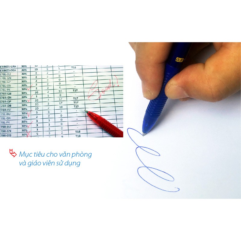 Bút bi có đầu xóa Hernidex Erasable Gel Pen HD-690