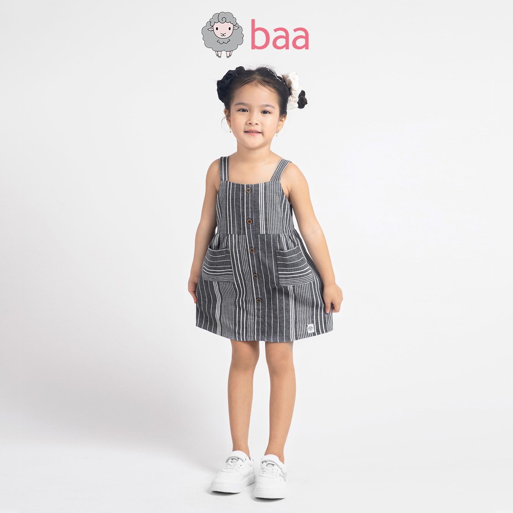 Đầm váy 2 dây BAA BABY kẻ sọc xinh xắn cho bé gái - GT-AD17C