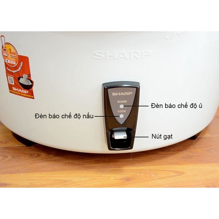 Nồi cơm điện Sharp 10L Model KSH-D1010V - Hàng chính hãng