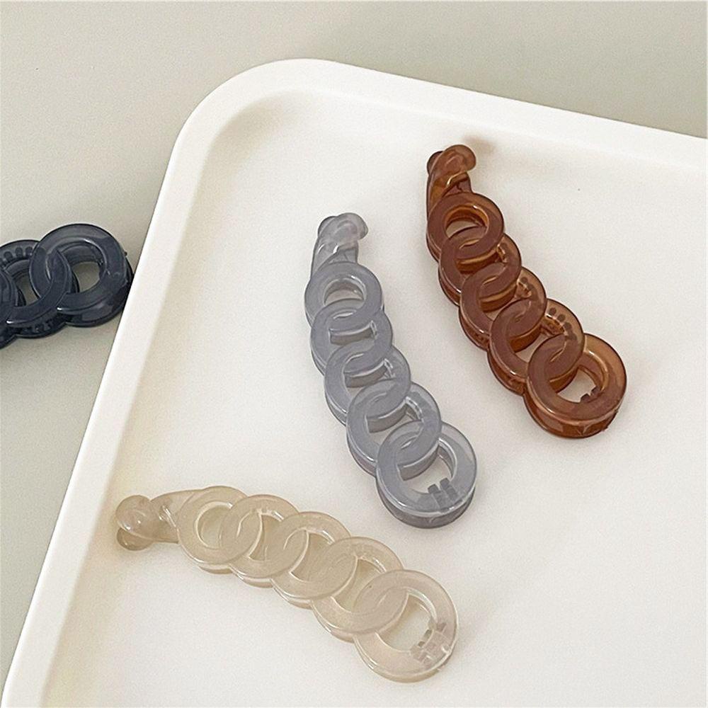 Kẹp Tóc VANES1 Dạng Đứng Thiết Kế Hình Học Màu Sắc Kẹo Ngọt Dễ Thương