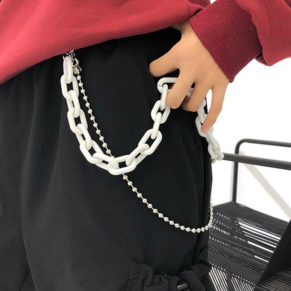 Dây Xích Đeo Hông Bằng Acrylic Phong Cách Hip Hop Thời Trang Cho Nữ