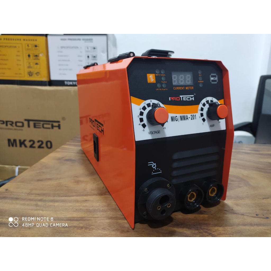 Máy Hàn Mig Không Dùng Khí 5 chức năng Protech MIG / MMA 201 MIG MINI -