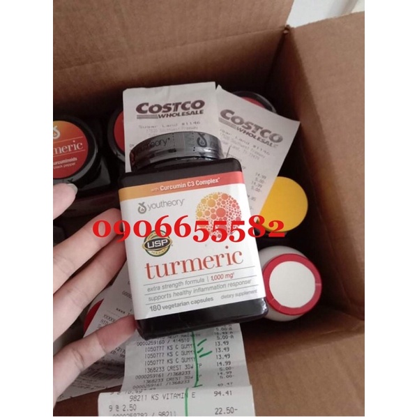 ⚡️Viên nghệ Youthery Turmeric ( 180 viên ) hàng nội địa Mỹ