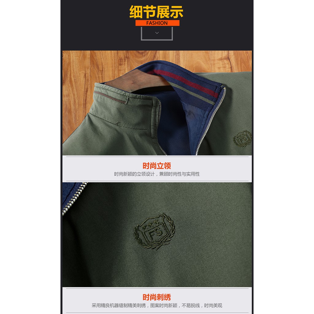 áo kaki bomber 2 lớp | BigBuy360 - bigbuy360.vn