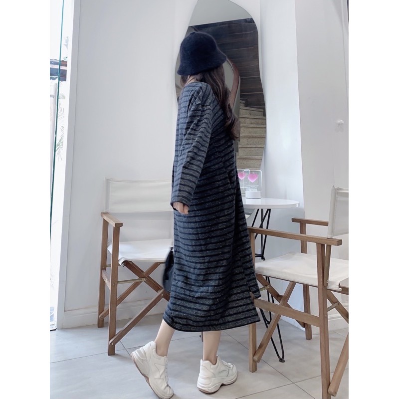 Đầm oversize lệch tà YN