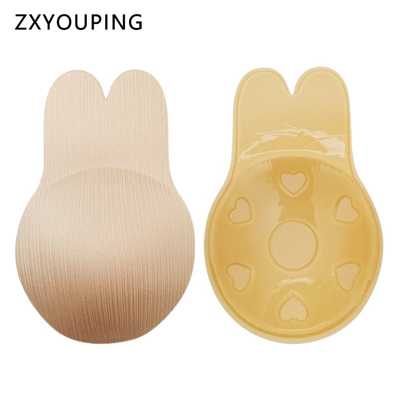 AOFEIQIKE Miếng dán nâng ngực hình tai thỏ thoáng khí nhiều màu tùy chọn cho nữ