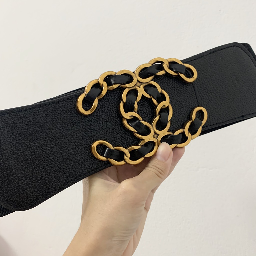 Đai váy bản to 7.5cm chữ X