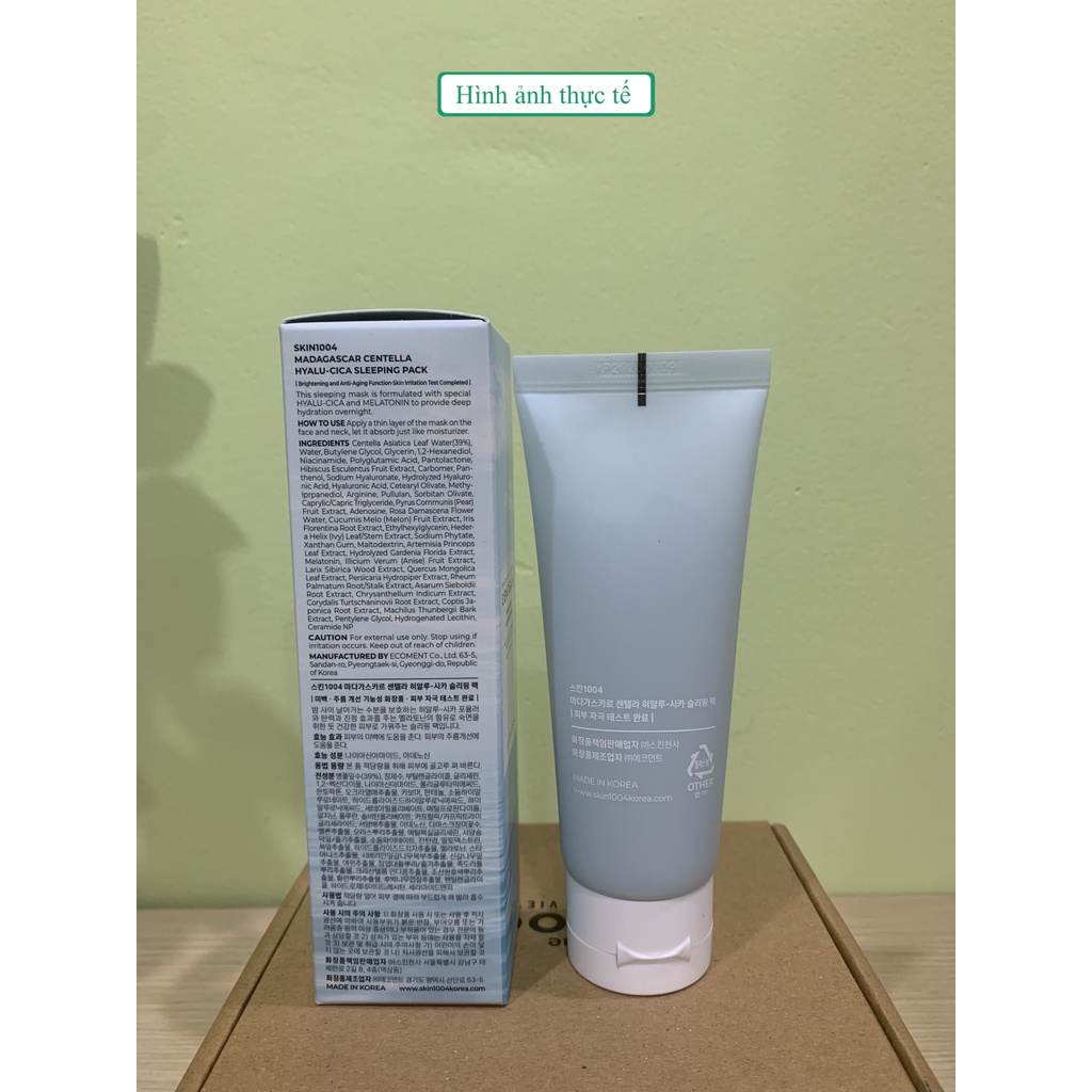 Mặt nạ ngủ Skin1004 Madagascar Centella Hyalu-cica Sleeping Pack 100ml