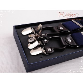 Đai Đeo Quần Nam Chữ Y Cao Cấp 6 Clip 3.5Cm Thun 4 Chiều
