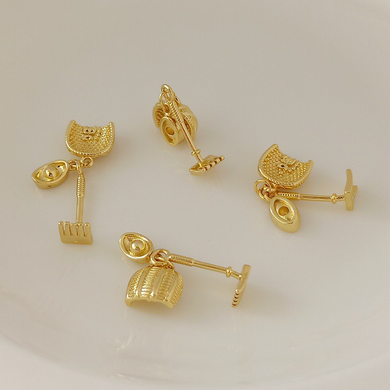 Đầu Chảo Mạ Vàng 18k, Màu Xanh Dương, Có Từ Pha Trộn