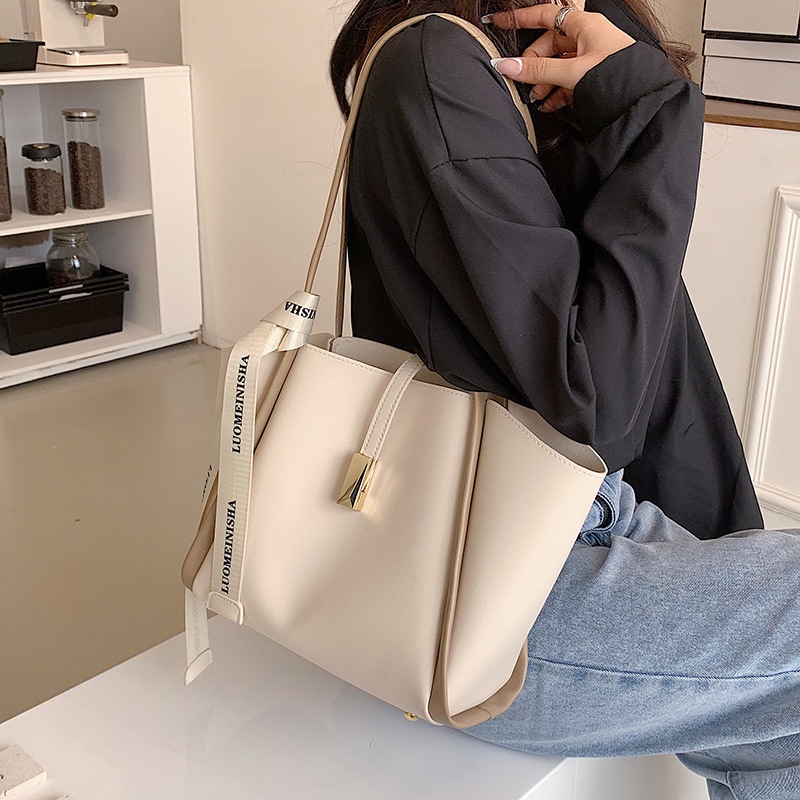 Túi tote Đeo Vai Sức Chứa Lớn Thời Trang Phong Cách Hàn Quốc Cho Nữ