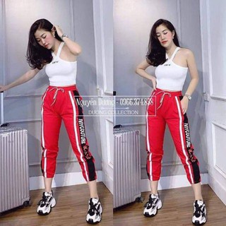 Quần nữ thể thao Jogger chất gió lụa bền đẹp. thoáng mát, giảm 30% giá bán