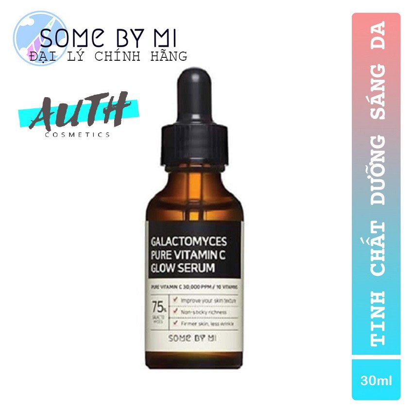 Tinh chất trắng da mờ thâm mụn Some By Mi Galactomyces Vitamin C Glow Serum 30ml Auth Hàn Quốc