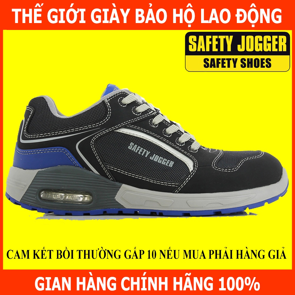 [HÀNG CHÍNH HÃNG]Giày Bảo Hộ Safety Jogger Raptor Da Chất Lượng Cao,  Đế Chống Đâm Xuyên, Chống Trơn Trượt