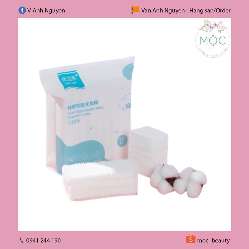 Bông tẩy trang Joycare gói 210m