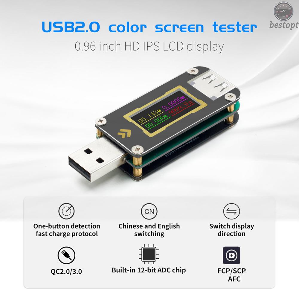 B&O FNB28 Current and Voltage Meter USB Tester QC2.0/QC3.0/FCP/SCP/AFC Fast Charging Protocol Trigger Capacity Test