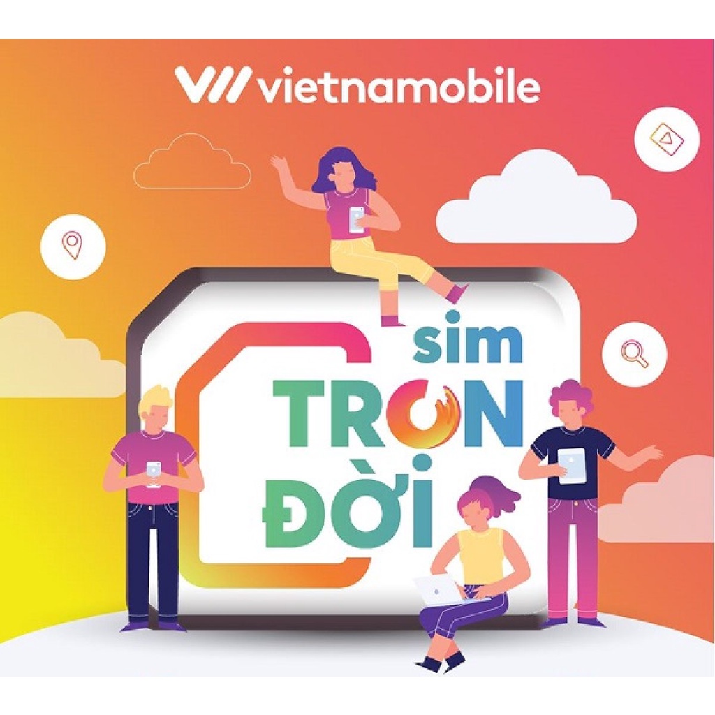 Sim Data 4G Vietnamobile giá rẻ 180Gb tốc độ cao 1 tháng duy trì chỉ với 50k sim trọn đời 6Gb/ ngày( Đầu 09)