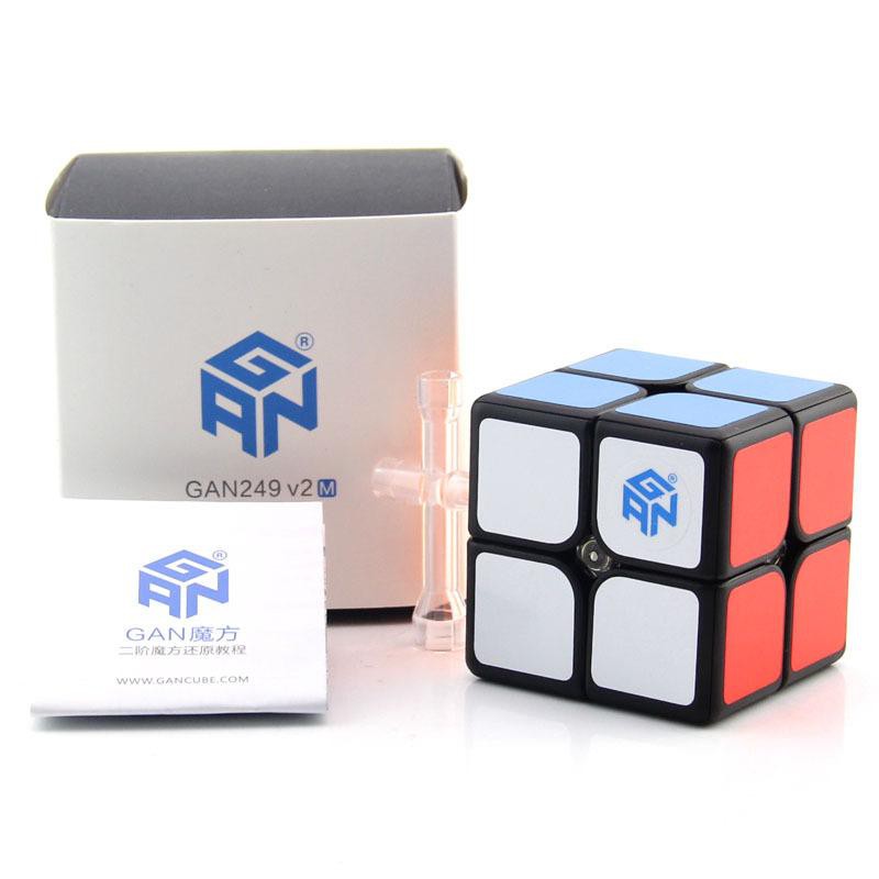 Rubik 2x2 Gan 249 V2 M 2x2x2 Viền Đen Có Nam Châm