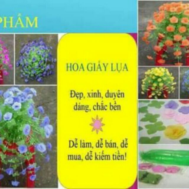 Bộ dụng cụ làm hoa giấy lụa loại to