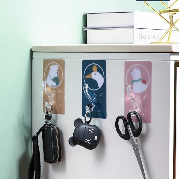 Móc dán tường hình thú, miếng dán chịu lực - M2