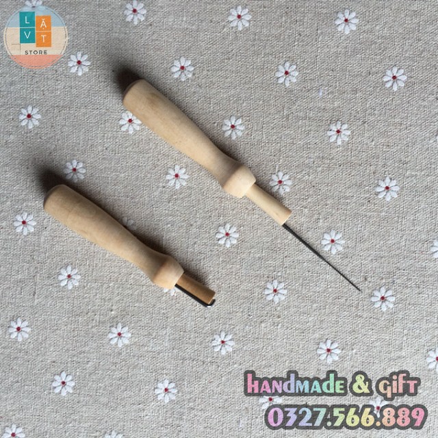 [Handmade - Len Chọc] Bút gỗ giữ kim chọc - Needle felting