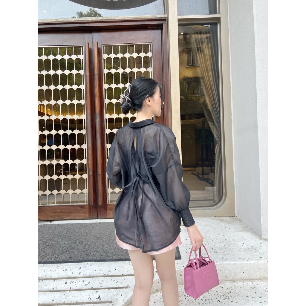 YU CHERRY | Set áo nữ gồm sơmi khoác ngoài và áo quây bên trong Secret Top YA377
