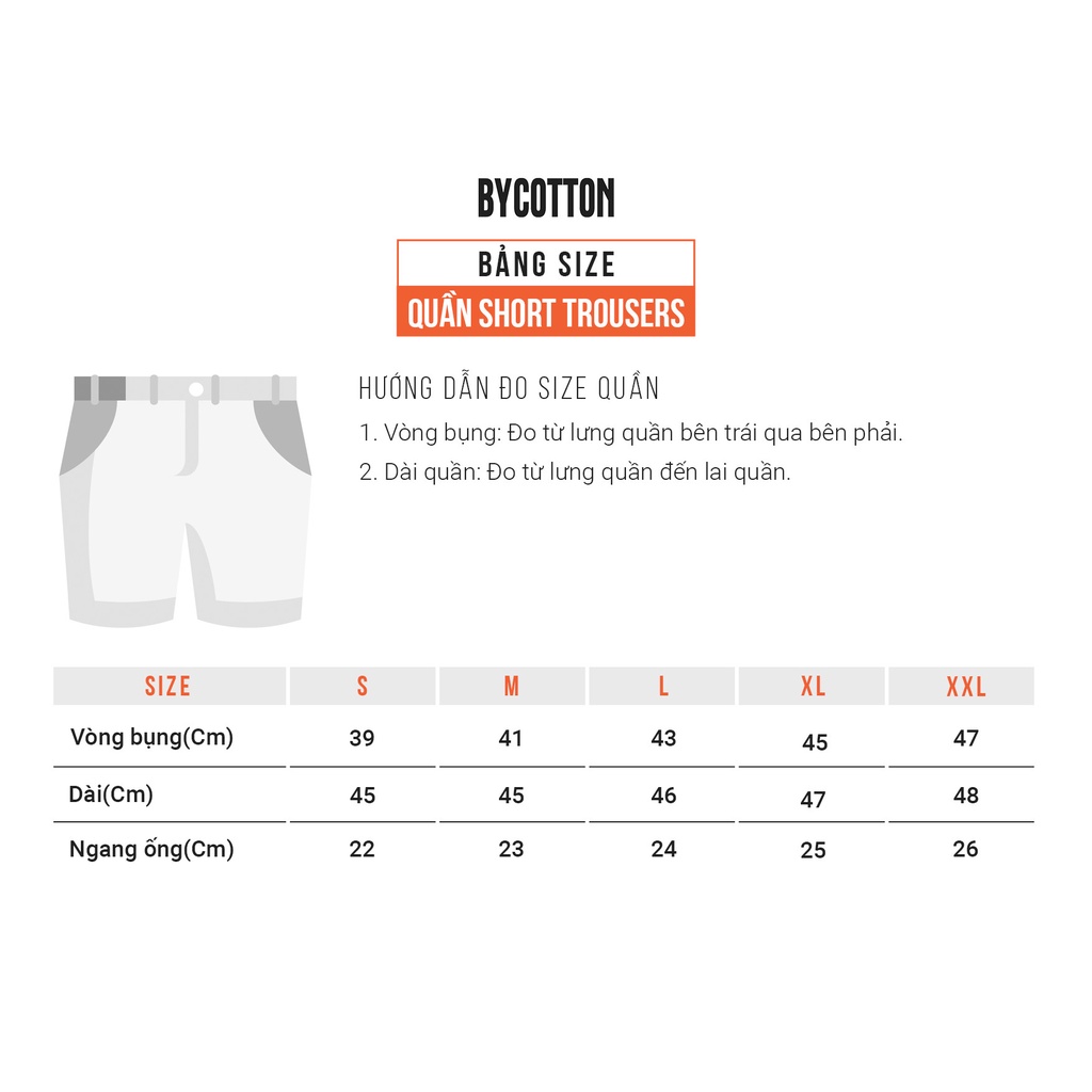 Quần Short Tây Nam Màu Đen BY COTTON Black Short Trouser 2.0