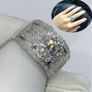 Nhẫn Mạ BạC 925 ĐíNh Đá ThờI Trang (Size 7~11)