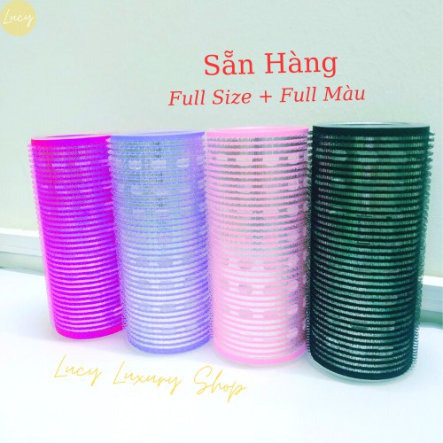 Lô Cuốn Tóc Hàn Quốc lõi Nhôm 12cm siêu to dài tự dính uốn mái dài cỡ lớn hottrend (SỈ SLL)