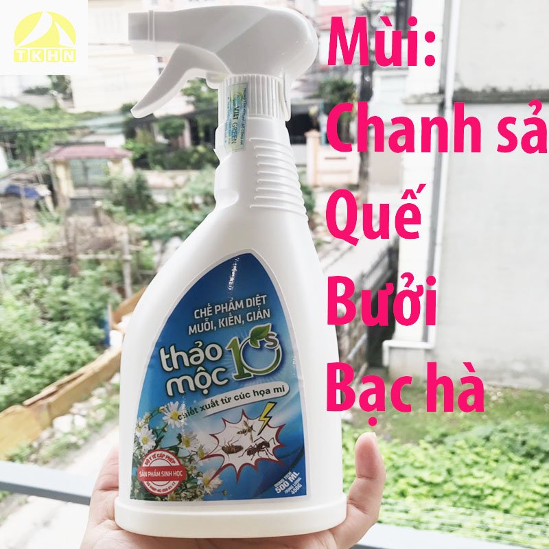 Xịt Thảo Mộc 10s Diệt Muỗi Kiến Gián , Bình Xịt Diệt Côn Trùng An Toàn và Hiệu Quả