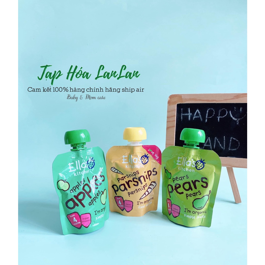 [HÀNG AIR] TRÁI CÂY NGHIỀN/SMOOTHIES ELLA'S KITCHEN HÀNG UK - 70G