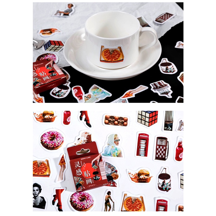 Set 46 Miếng Dán Trang Trí Dễ Thương