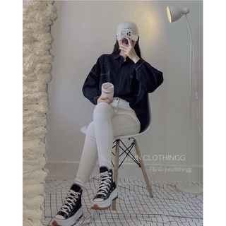 [ẢNH THẬT + VIDEO] Áo sơ mi chỉ nổi dáng oversize