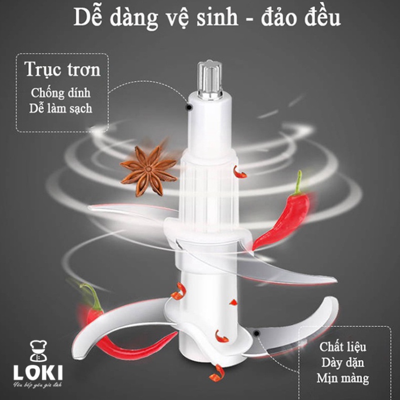 Máy xay thịt Kitchen Expert dung tích 2L cối Inox cho gia đình, sản phẩm chất lượng có bảo hành