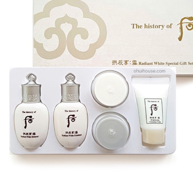 [Chính hãng có tem] Set Whoo Radiant White Dưỡng Trắng, Giảm Thâm Nám và Chống Lão Hóa 5 sản phẩm