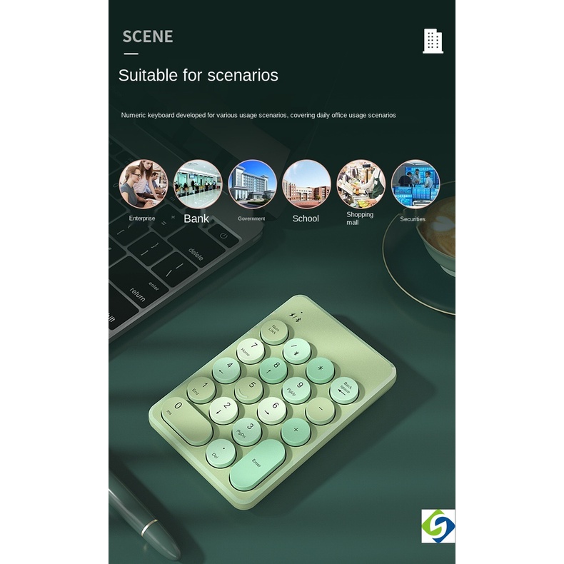 Bàn Phím Số Không Dây Bluetooth Kỹ Thuật Số Và Bàn Phím Số Máy Tính Để Bàn Văn Phòng