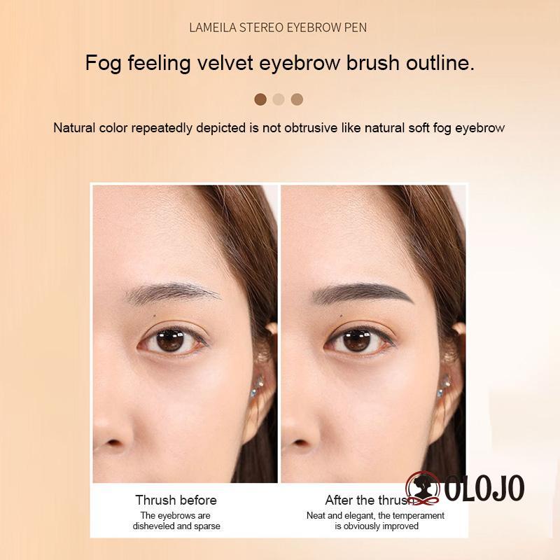 Bút Chì Kẻ Lông Mày Siêu Mịn Trang Điểm Tự Nhiên Lâu Trôi Chống Thấm Nước Có 4 Màu Để Chọn Lựa