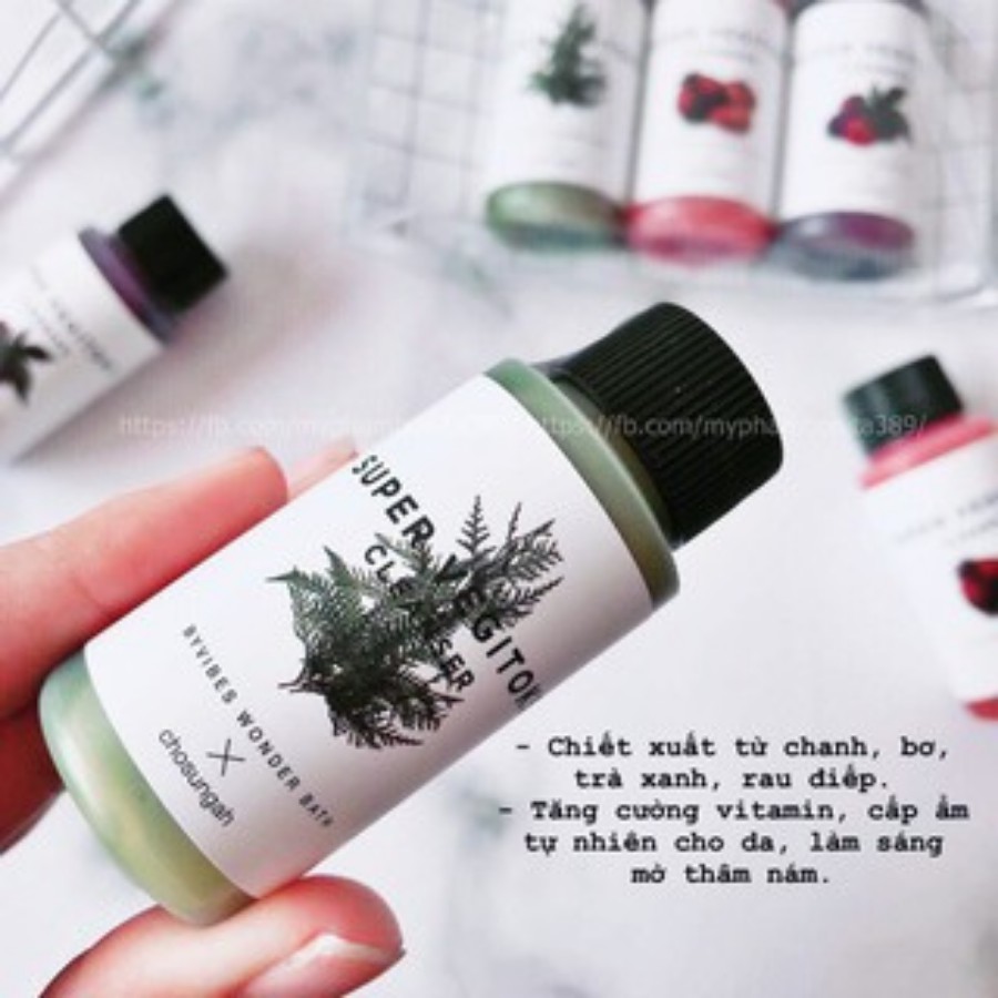 Sữa Rửa Mặt rau củ thải độc Super Vegitoks Cleanser làm sạch sâu, dưỡng ẩm, sáng da mini 30ml | BigBuy360 - bigbuy360.vn