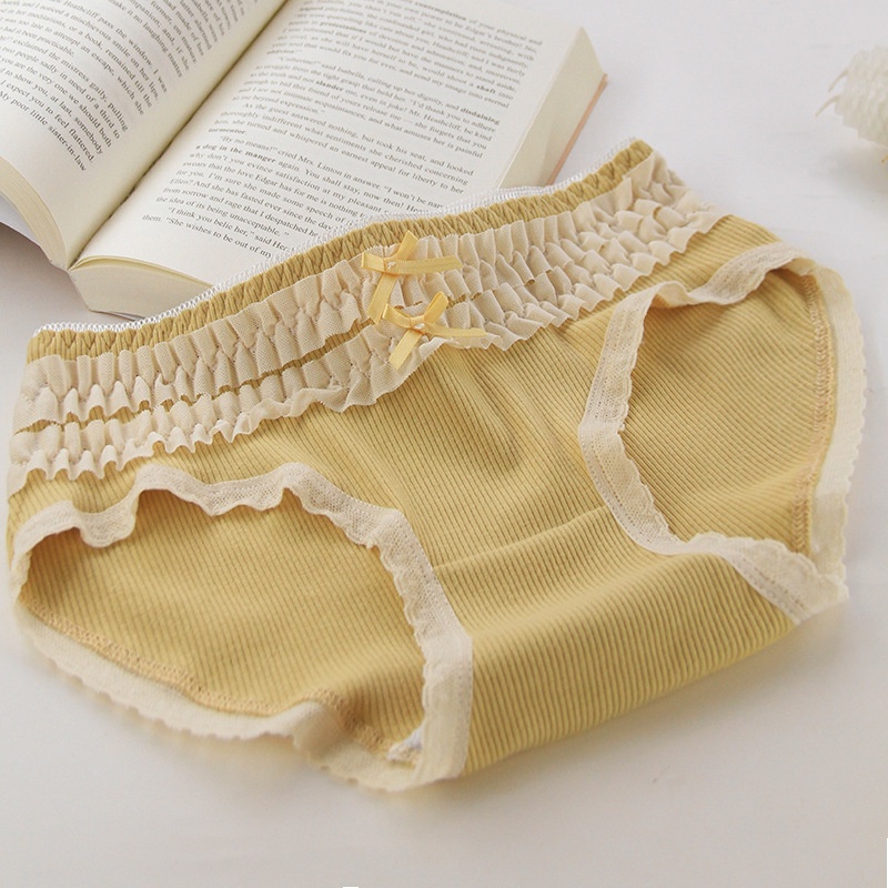 Quần Lót Nữ Cotton Kháng Khuẩn Viền Ren Ngang Eo Thời Trang  Hàng Loại Đẹp.
