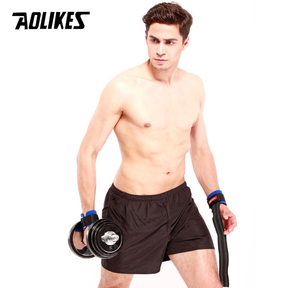 AOLIKES 1 Cặp Găng Tay Tập Tạ Dày Dặn Chống Trượt Chuyên Dụng
