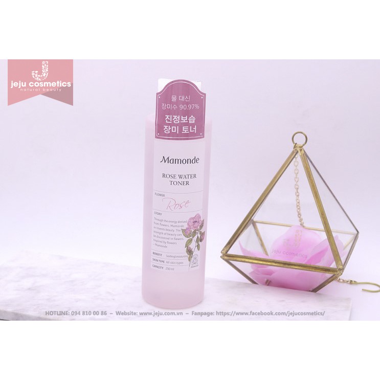 Nước Hoa Hồng Cấp Ẩm Dịu Nhẹ Mamonde Rose Water 250ml