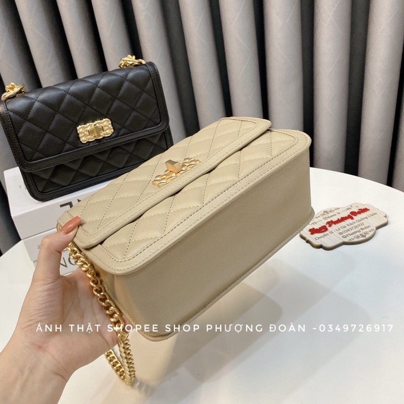 Túi Cê Ka Khoá Kim cương size 22cm mẫu mới 2022