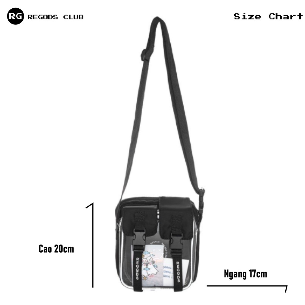 Túi đeo chéo nhỏ SS3 REGODS Unisex ( RGC BAG SS3 )