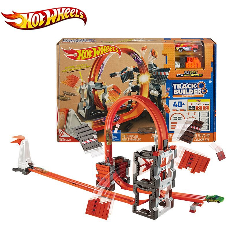 Bộ Hộp Đựng Phụ Kiện Lắp Ráp Đường Đua Xây Dựng Hotwheels Track Builder