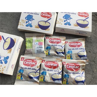 Hộp 3 gói Bột Ăn Dặm Nestlé Cerelac - Gạo Sữa Dinh Dưỡng dùng thử (Mỗi gói 20g)