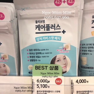 Miếng dán mụn Careplus của Olive Young 84 miếng