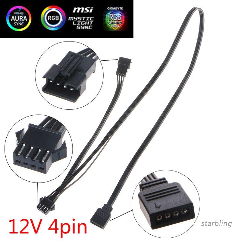 Dây Cáp Nối Dài 12v 4pin Rgb Cho Bo Mạch Chủ Giga / Microstar / A-Sus